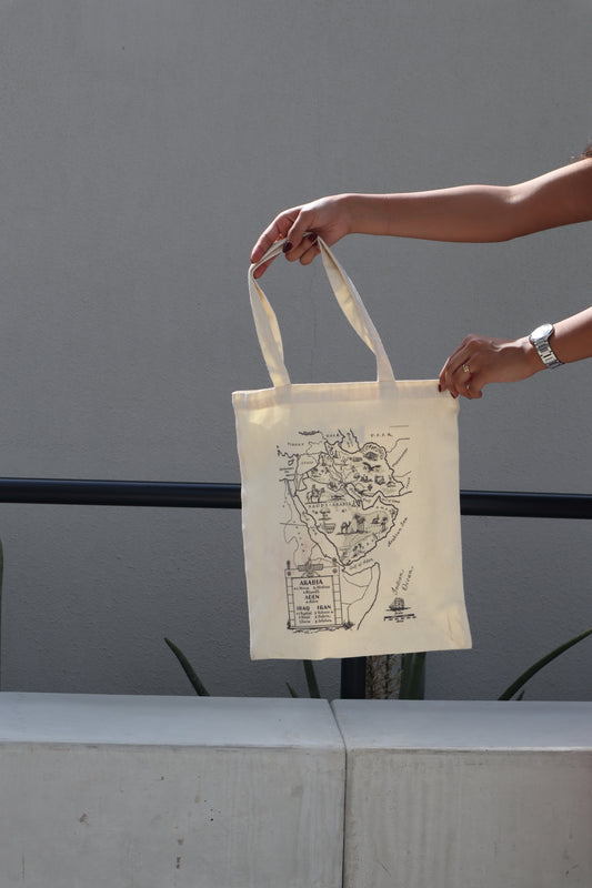 Tote bag Atlas Map